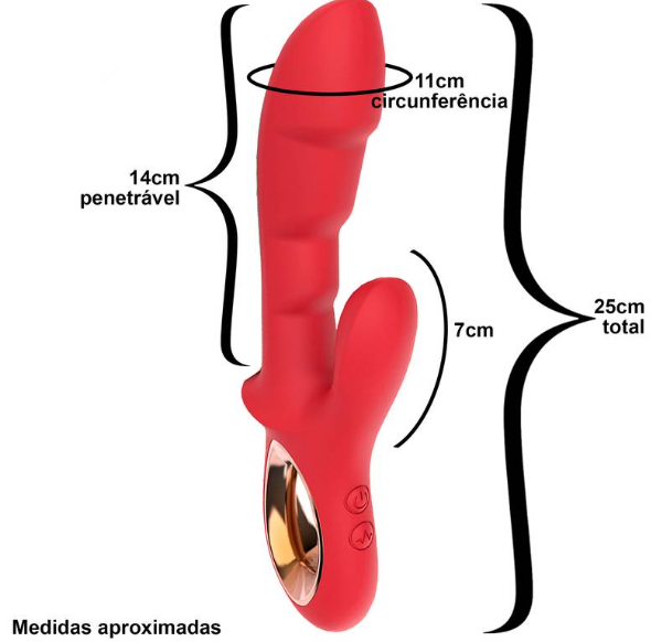 Vibrador G-Spot com Estimulador de Clitóris - YSSG115