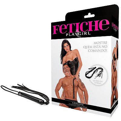 Chicote Courvin, com 9 tiras 40cm - LS002