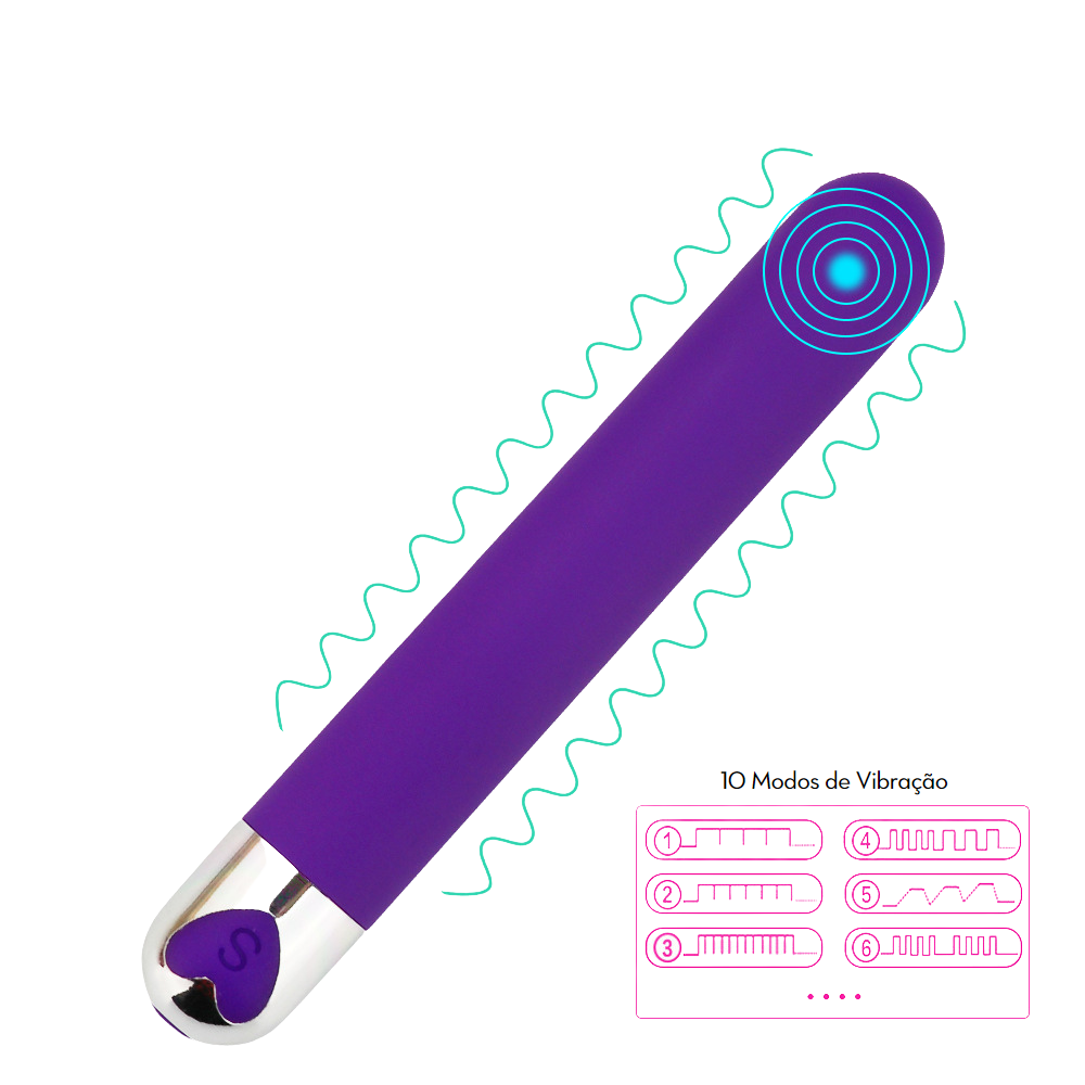 Cápsula Vibratória Personal Heart - MBA1105
