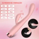Vibrador com Estimulador Clitoriano Little King - MLVE3818