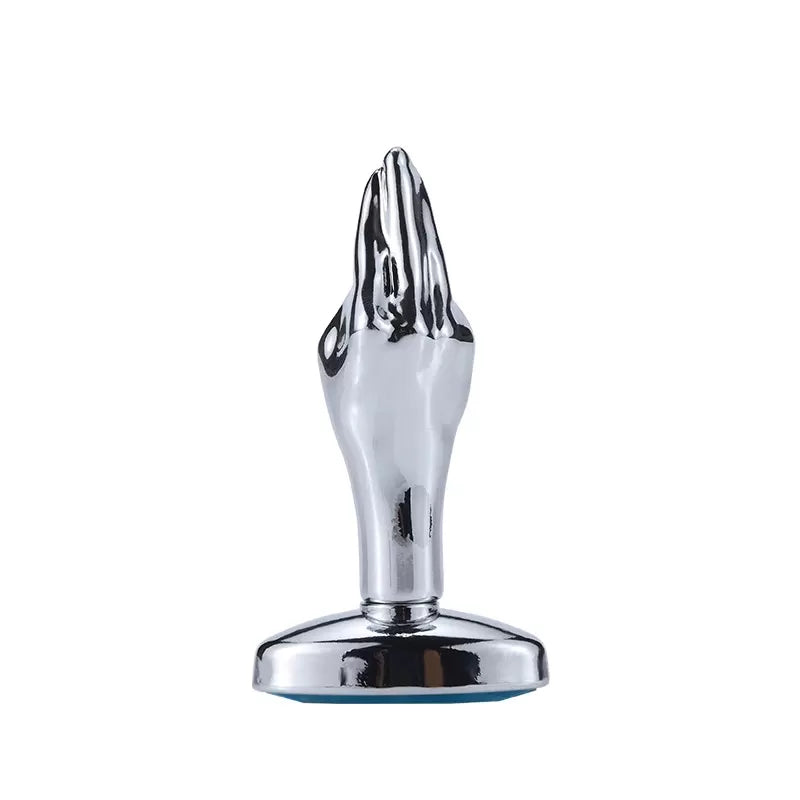 Plug Anal Aço Inox com Formato de Mão e Joia na Base - MPA1316