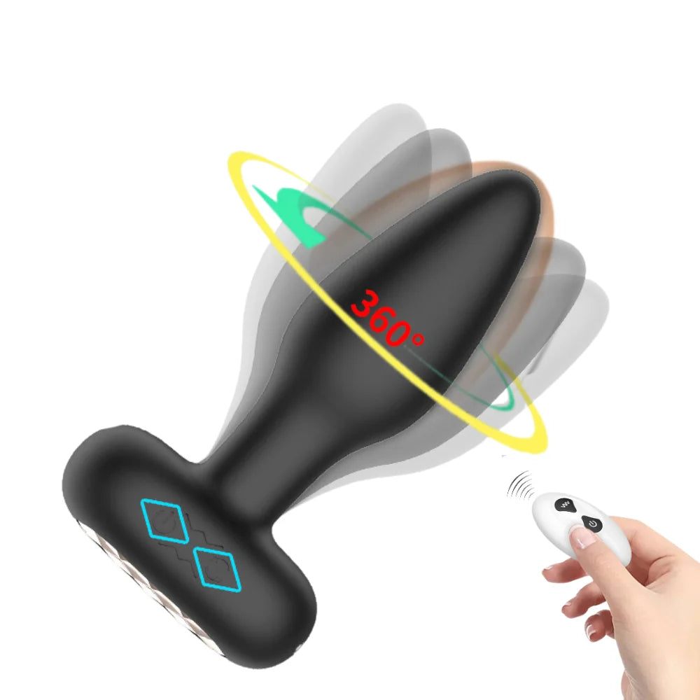 Plug Anal Vibratório 360° em Silicone - MPA6082