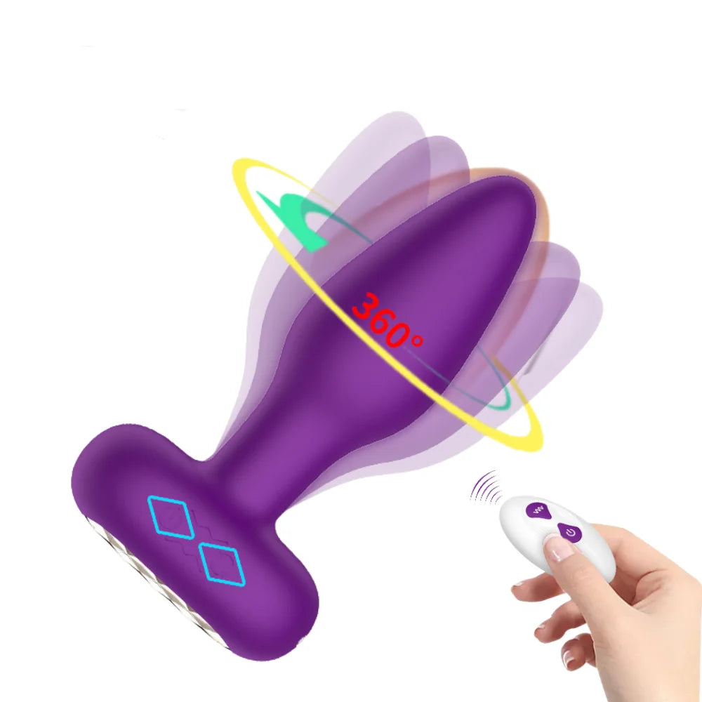 Plug Anal Vibratório 360° em Silicone - MPA6082
