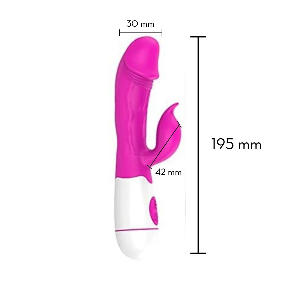 Vibrador Estimulador Clitoriano e Ponto G (PILHA) - MVE1037