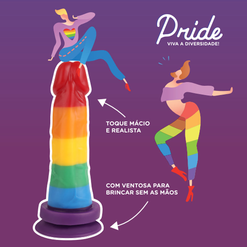 Prótese Pride com Ventosa 16cm - PRI01