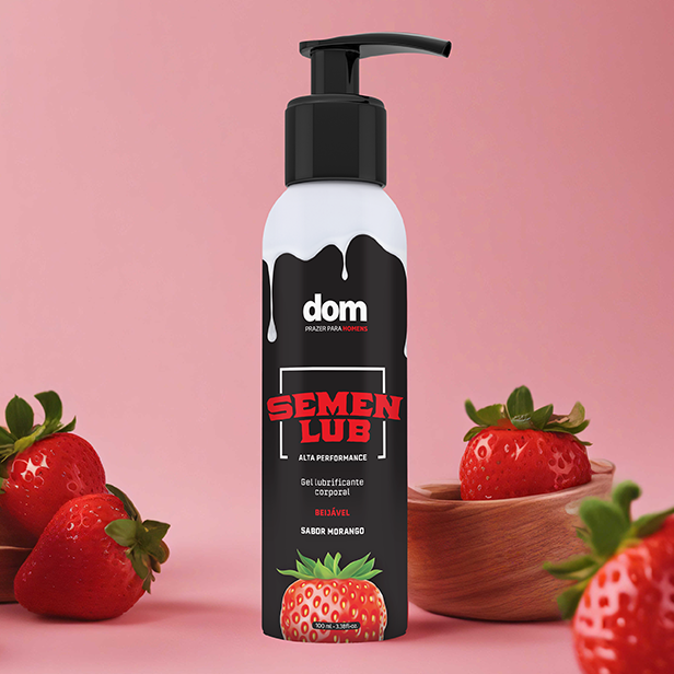Kit Splash - Prótese Que Ejacula + Semen Lub Morango - KITADAO26E