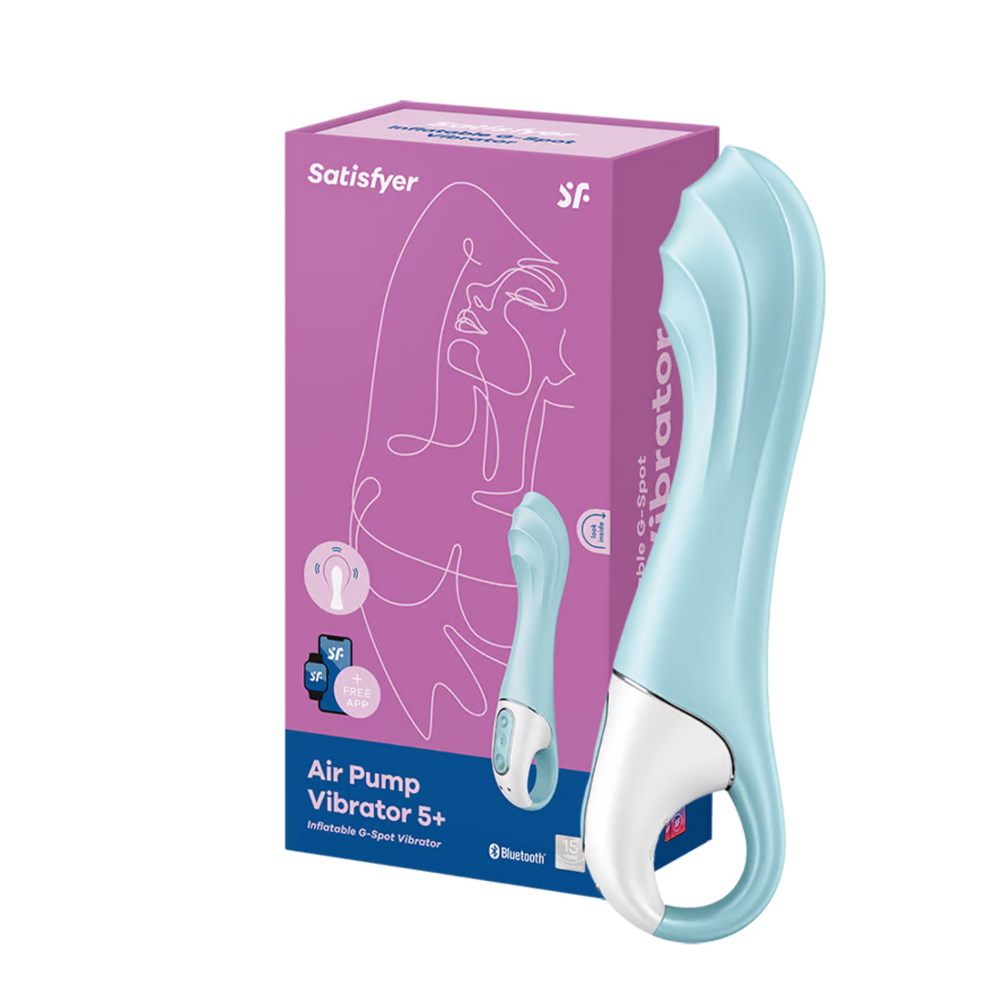 Satisfyer Air Pump Vibrator 5+ Azul - SF2138