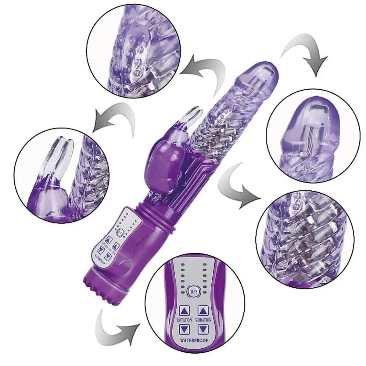 Vibrador Jack Rabbit Vai E Vem Com 36 Vibrações - CX350