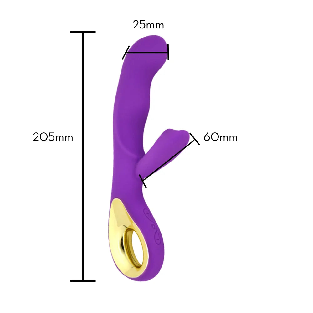 Vibrador Ponto G com Estimulador de Clitóris – Sex Angel II - MLVE4149
