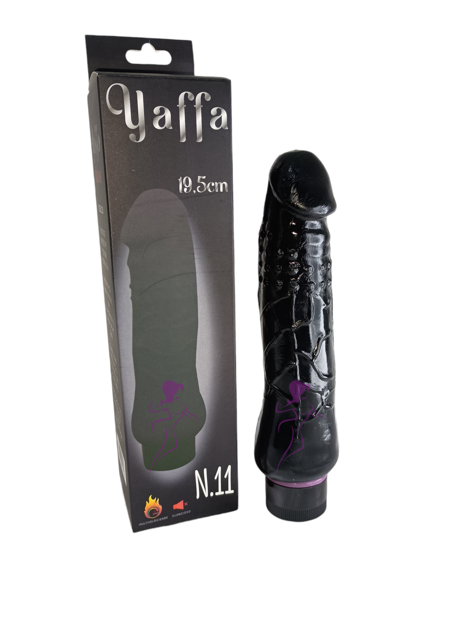 PRÓTESE EM CYBER TPE 19,5cm C/ VIBRADOR - YSZE0121