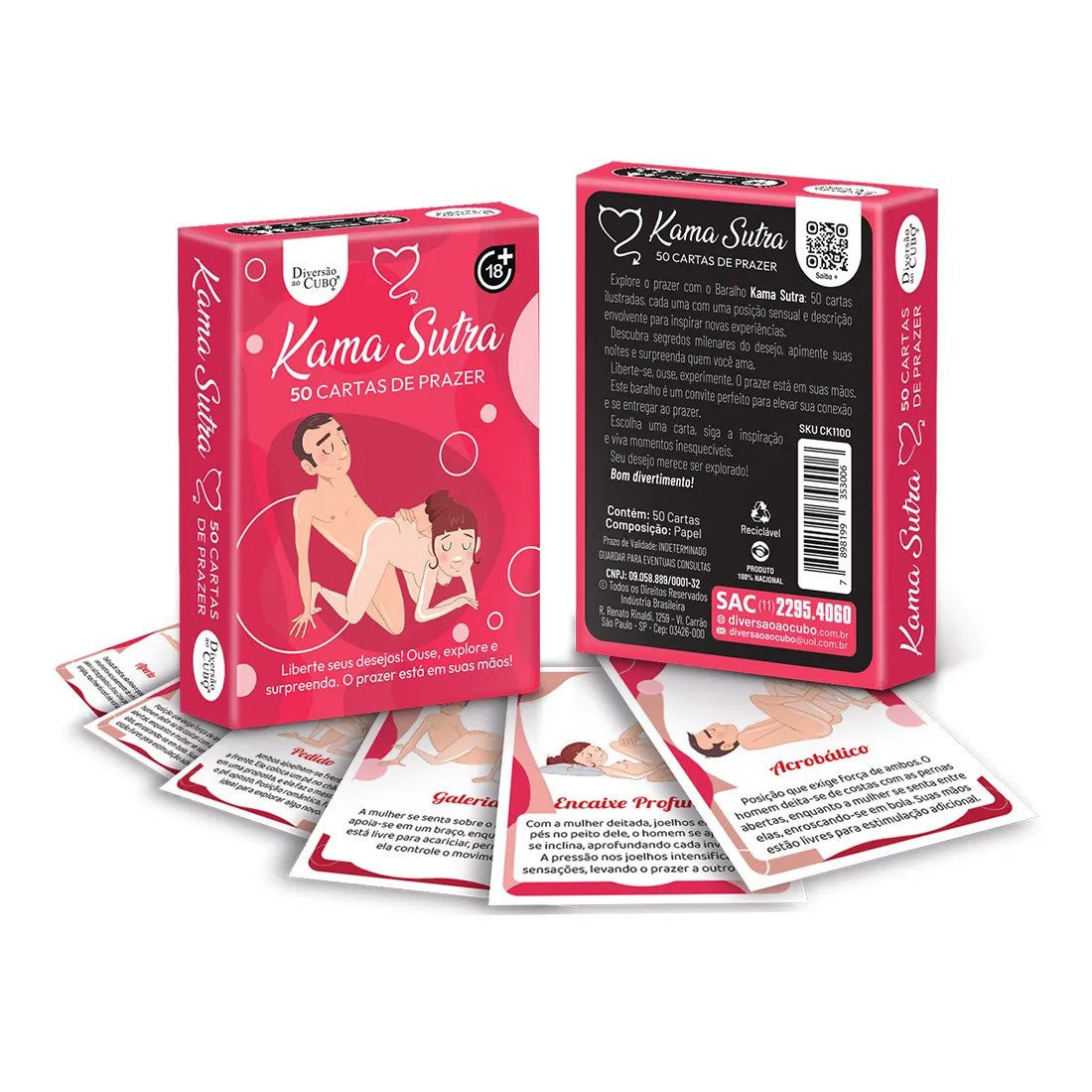 BARALHO KAMA SUTRA ILUSTRADO 50 - CK1100