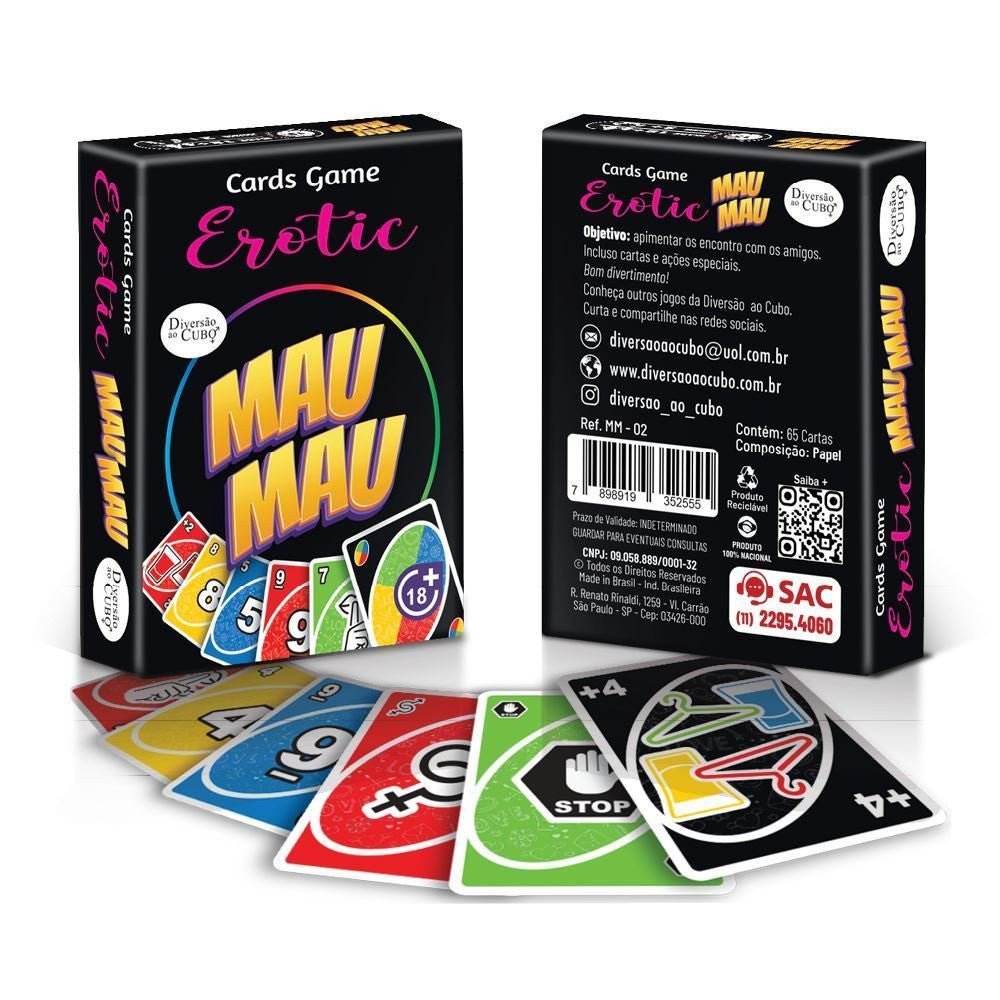 EROTIC MAU MAU - JOGO SENSUAL 65 CARTAS - CM1100