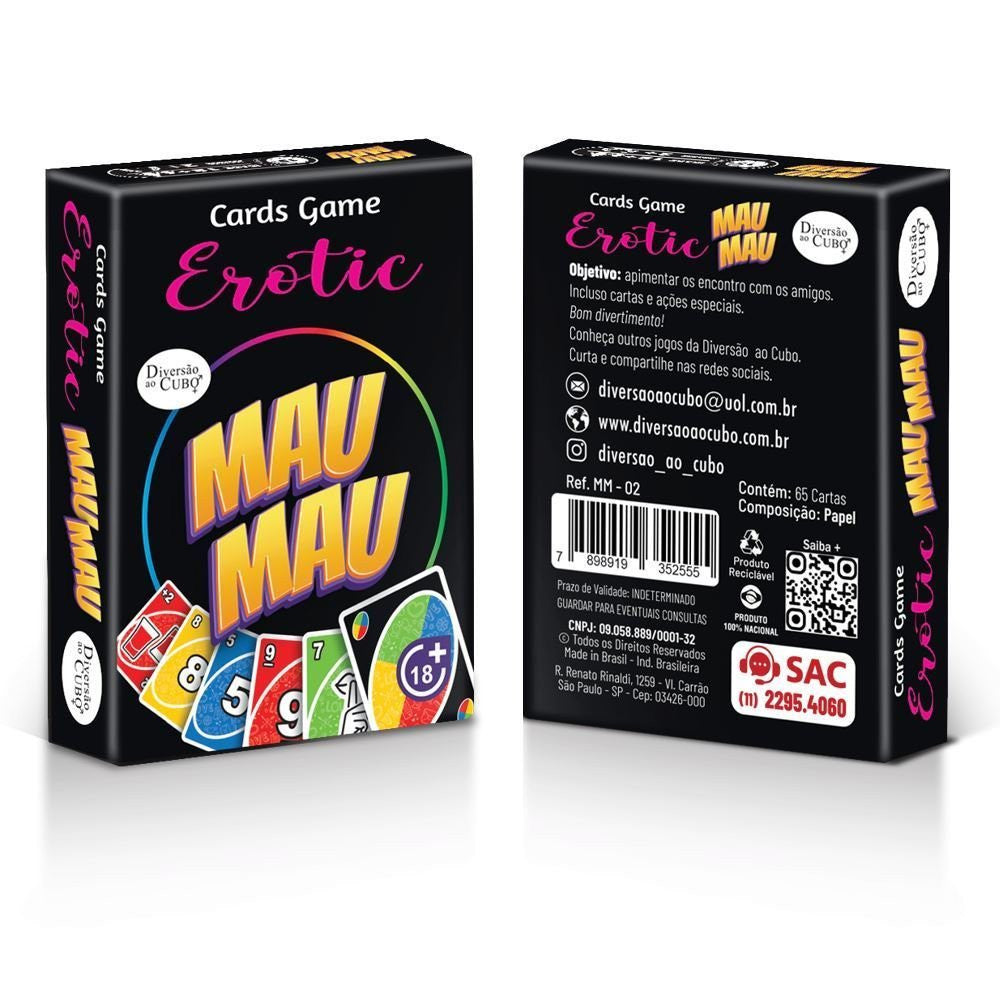 EROTIC MAU MAU - JOGO SENSUAL 65 CARTAS - CM1100