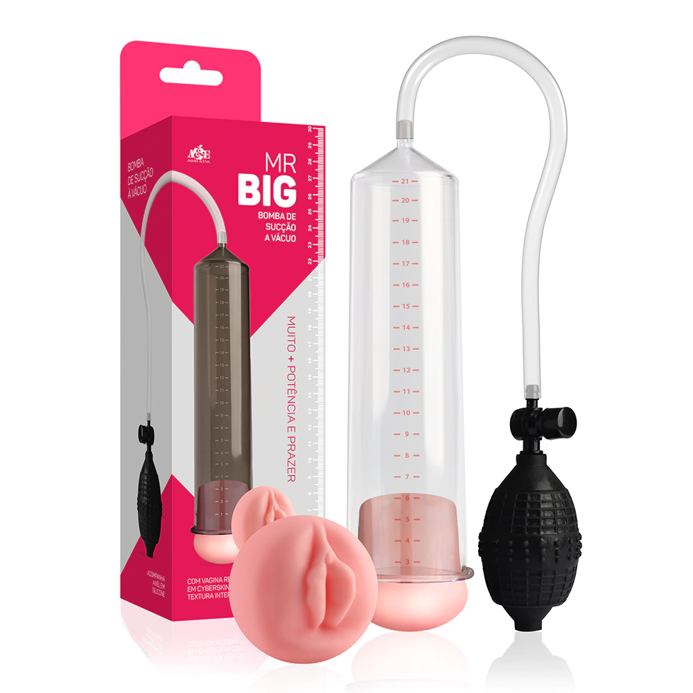 Bomba de Sucção Vagina Realista em Cyberskin - LB009