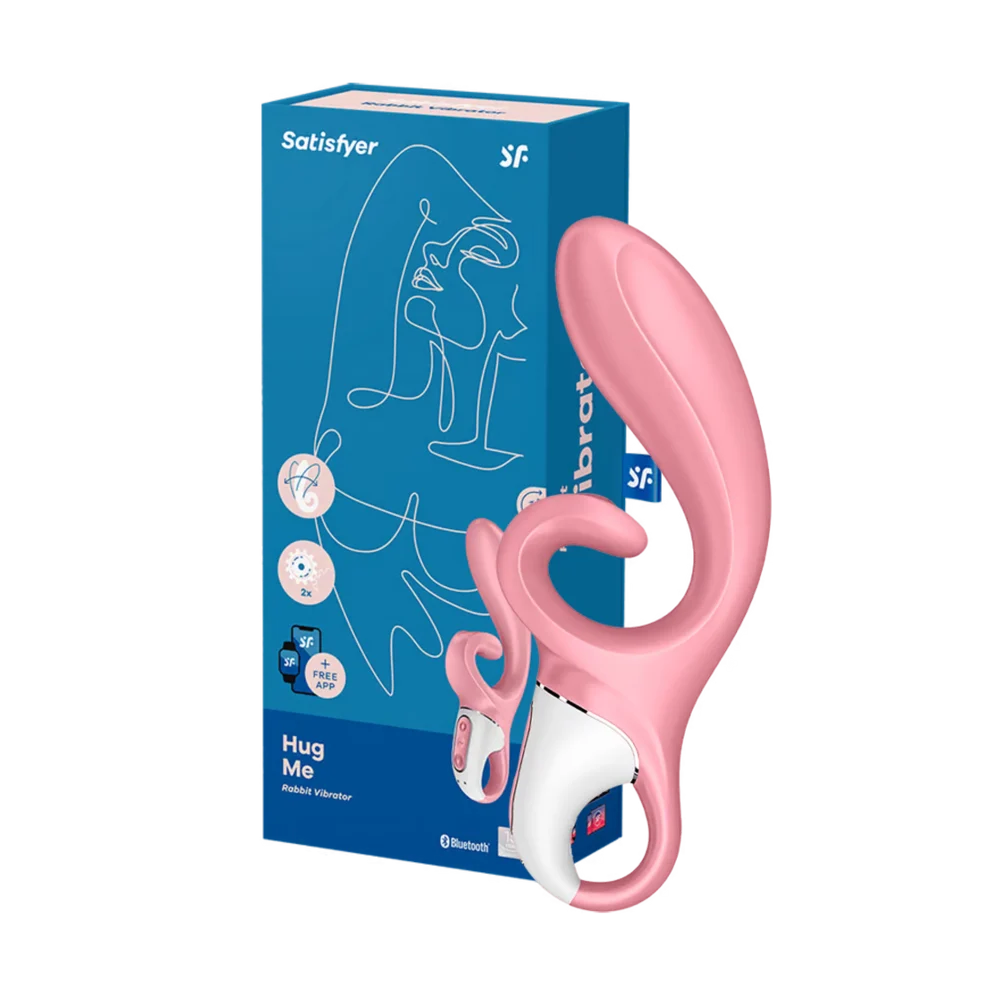 Satisfyer Hug Me vibrador Clitoriano e Vaginal com APP Pink - SF2149
