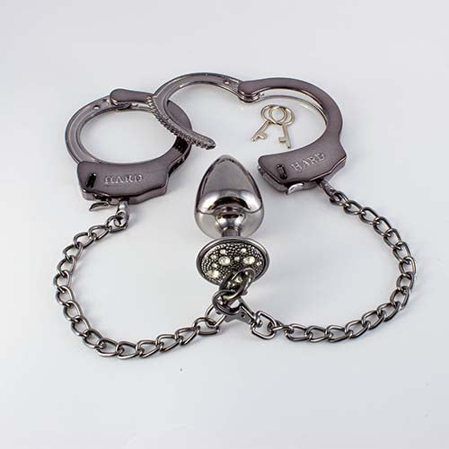 Algemas X Plug Anal Cravejado M Onix - HA147P