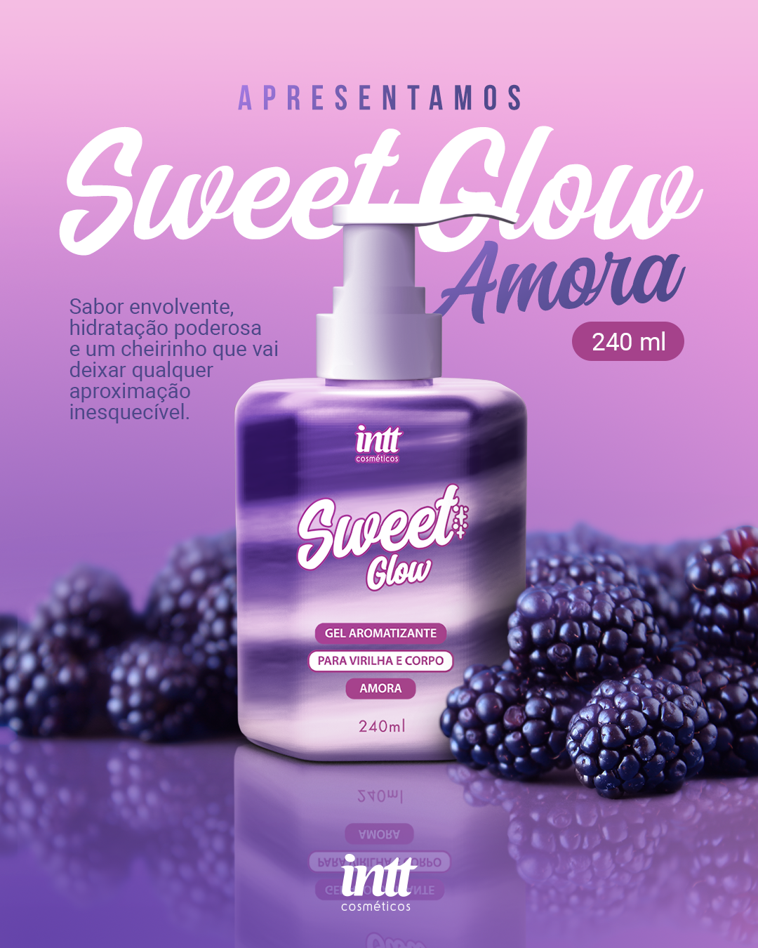Hidratante para virilha e corpo Sweet Glow Amora - IN0724