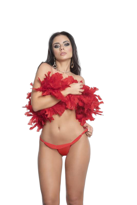 Calcinha com Strass de Coração - Y5004